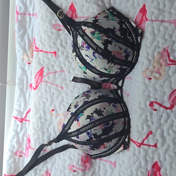 Victoria Secret,34B,VS,print,Bombshell bra,multicolor,pushup,GUC,nodamage, - Picture 3 of 8